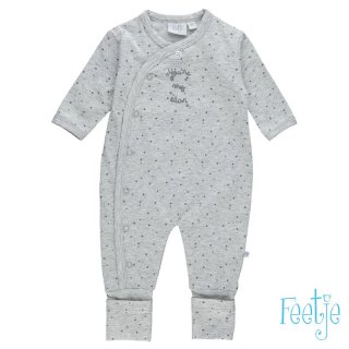Feetje Baby Schlafanzug Overall grau 56