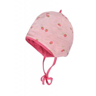 Maximo Baby Mütze Erdbeere, rosa/ pink