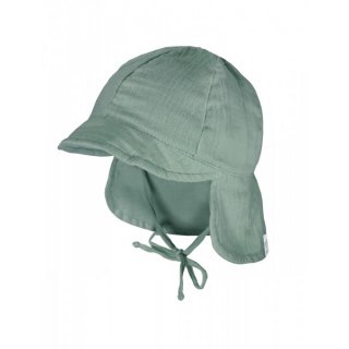 Maximo Musselin Mütze mit Nackenschutz, grün