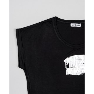 Losan T-Shirt mit Printmotiv, schwarz