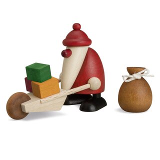 Björn Köhler Miniaturset 3 - Weihnachtsmann mit Schubkarre und Sack