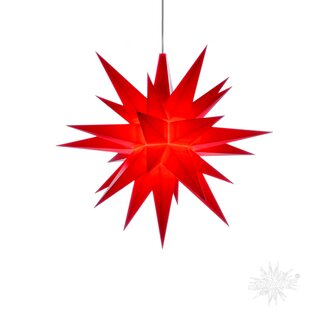 Herrnhuter Stern ® kleiner Stern aus Kunststoff A1e in rot