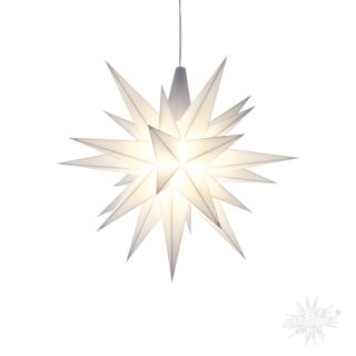 Herrnhuter Stern ® kleiner Stern aus Kunststoff A1e in weiß