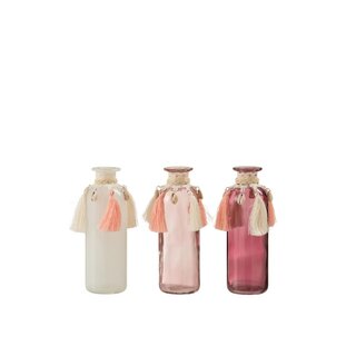 Glas Vase Rosie lang in 3 Farben