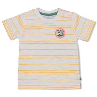 Feetje Baby T-Shirt weiß/ orange gestreift