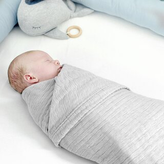 Baby Musselin Decke, Grau
