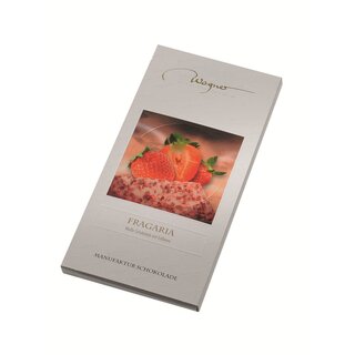 Wagner Manufakturschokolade Fragaria, weiß, Erdbeere