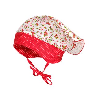 Maximo Kopftuchmütze in Rot/ Weiß