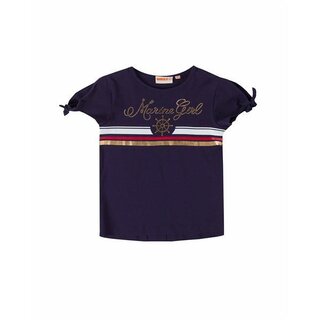 UBS2 T-Shirt mit Goldverzierung, dunkelblau