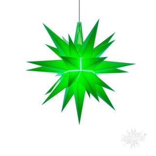 Herrnhuter Stern ® kleiner Stern aus Kunststoff A1e in grün