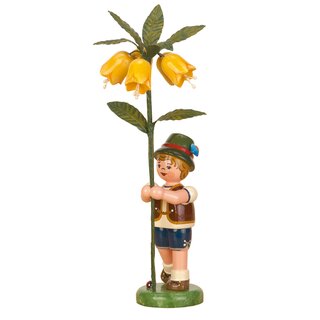 Hubrig Blumenkinder Junge mit Kaiserkrone, 17 cm