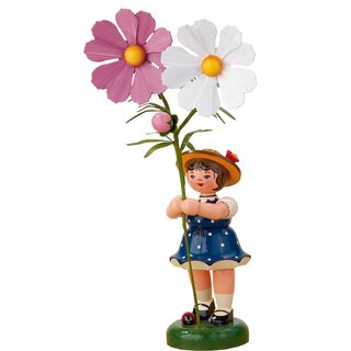 Hubrig Blumenkinder Mädchen mit Cosmea, 24 cm