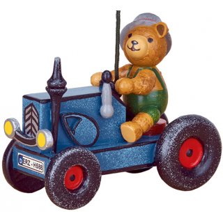 Hubrig Baumbehang Traktor mit Teddy