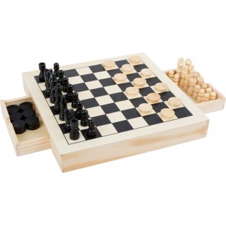Legler Spiele-Set Schach, Dame & Mühle
