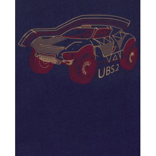UBS2 Langarmshirt mit Printmotiv, marine