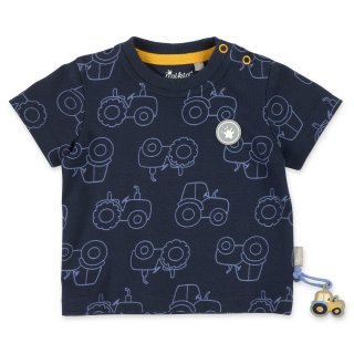 Sigikid Baby T-Shirt mit Traktoren, blau