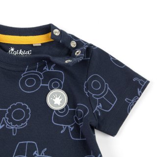 Sigikid Baby T-Shirt mit Traktoren, blau 62