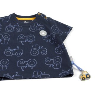 Sigikid Baby T-Shirt mit Traktoren, blau 86